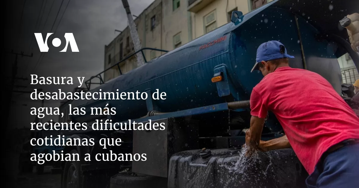 Basura y desabastecimiento de agua, las más recientes dificultades cotidianas que agobian a cubanos