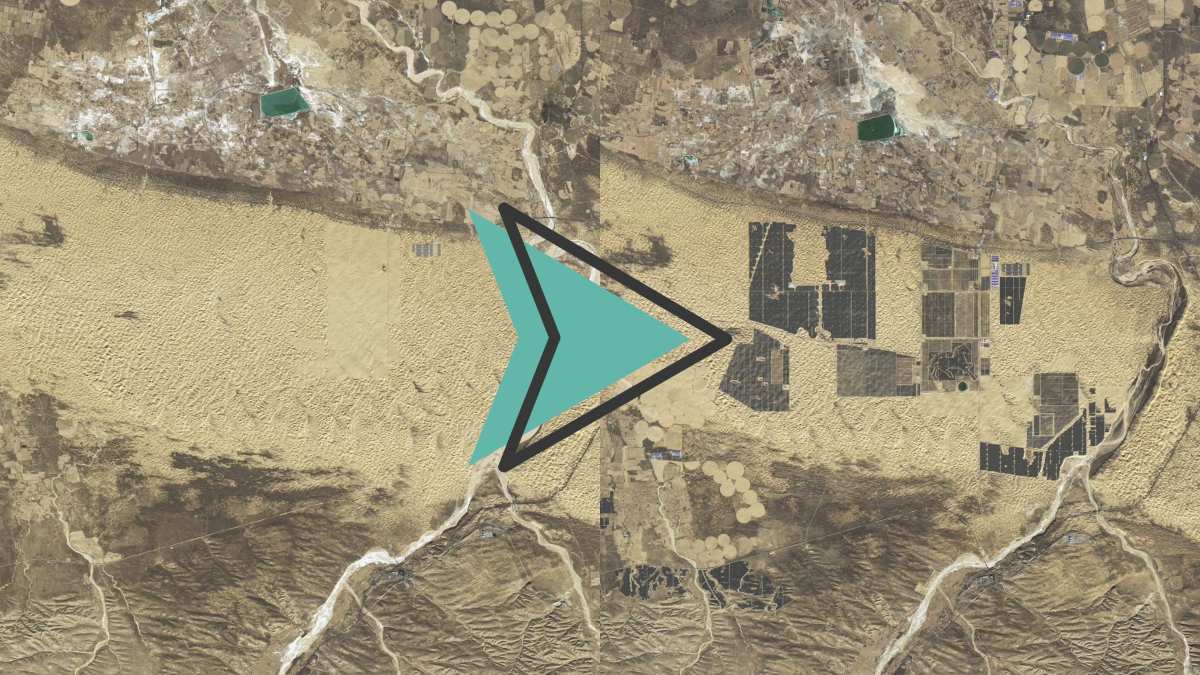 China construye una “Gran Muralla Solar” que podría abastecer una ciudad mayor que Pekín > tendrá 5 km de ancho y se extenderá 400 km en el desierto de Kubuqi