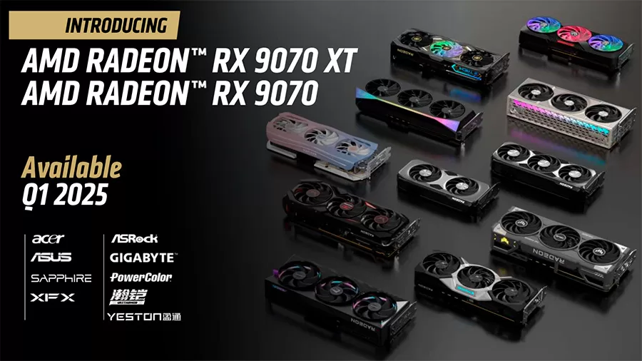 AMD nos da un vistazo a las GPU RX 9070 XT y RX 9070 con arquitectura RDNA 4