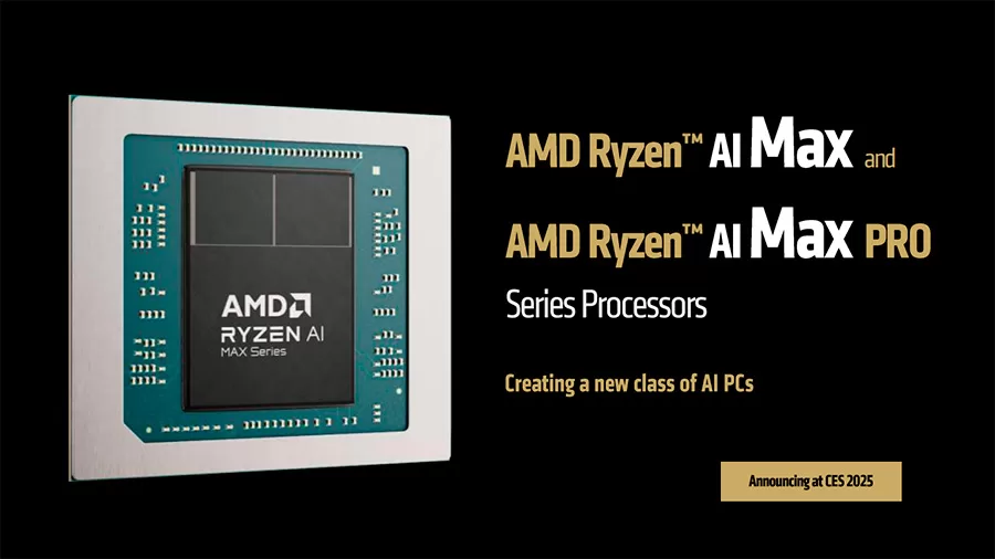 AMD presenta los procesadores Ryzen AI Max, con gráficos integrados más rápidos que la RTX 4090 en IA