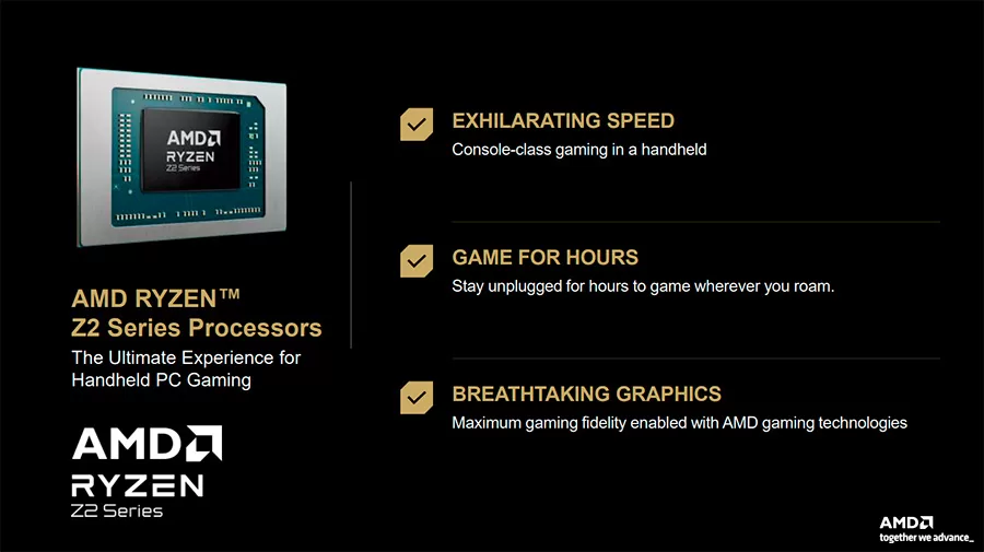 AMD presenta los procesadores Ryzen Z2, optimizados para consolas portátiles