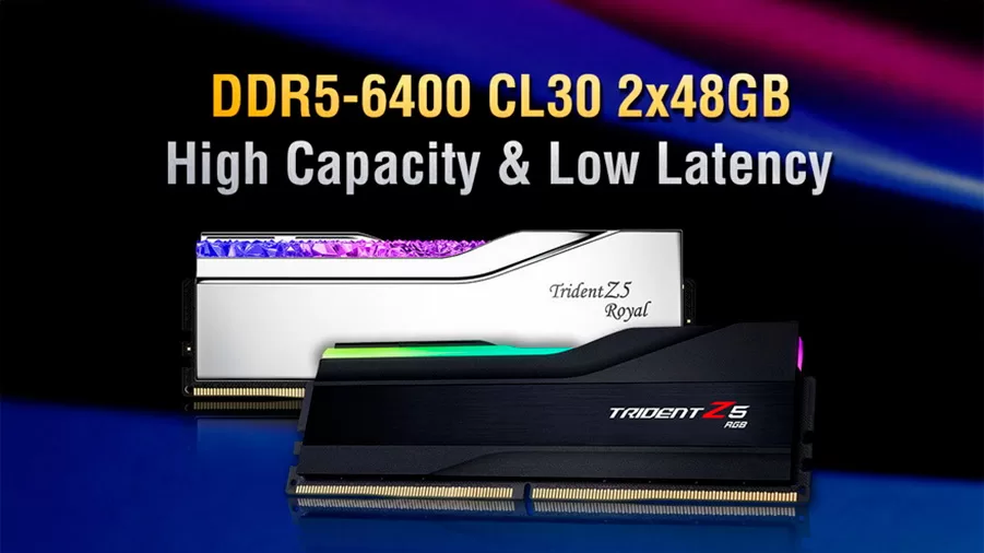 G.Skill anuncia las memorias DDR5-6400 con 96 GB y latencia baja para alto rendimiento