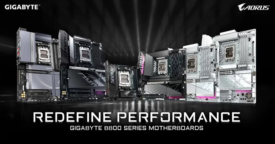 Gigabyte presentó una gran cantidad de placas madre con chipset Intel B860 y AMD B850, optimizadas para las ultimas CPUs