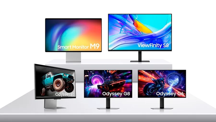 Samsung revela su línea de monitores Odyssey con pantallas OLED y frecuencias de hasta 500 Hz