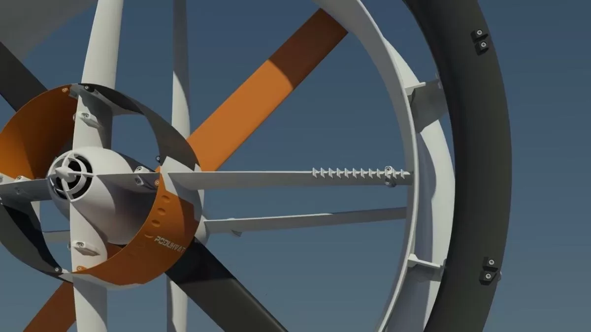 La nueva turbina VETAR funciona engañando al aire para que vaya más rápido, para luego usar esa aceleración para crear energía de la manera más eficiente