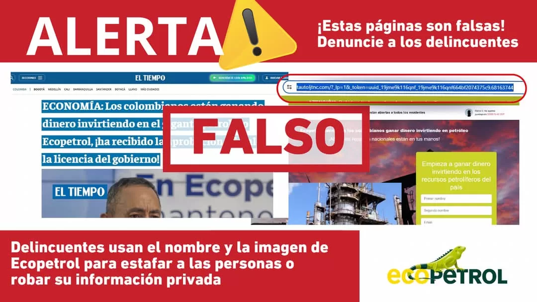 Ecopetrol alerta sobre intentos de fraude a través de plataformas digitales, llamadas telefónicas y cobros por empleo