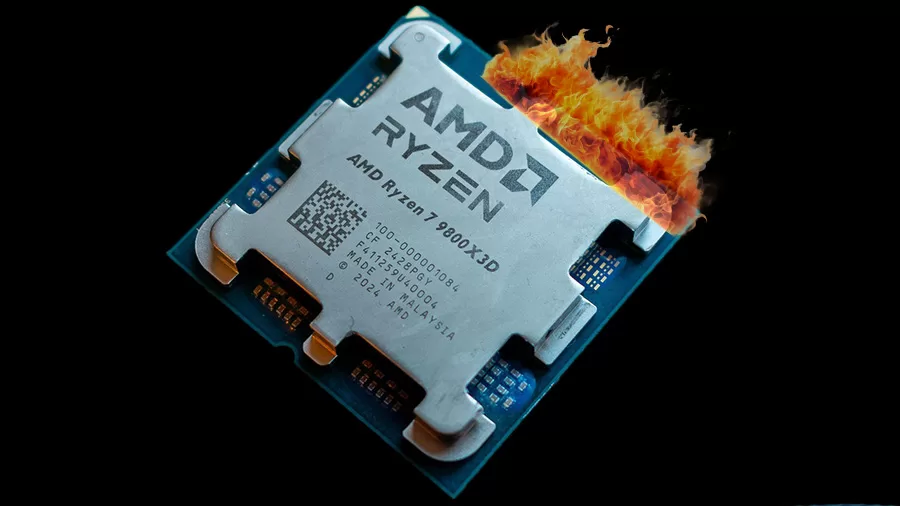 Los AMD Ryzen 7 9800X3D estarían fallando por un error en AGESA que altera el voltaje en placas madre X870