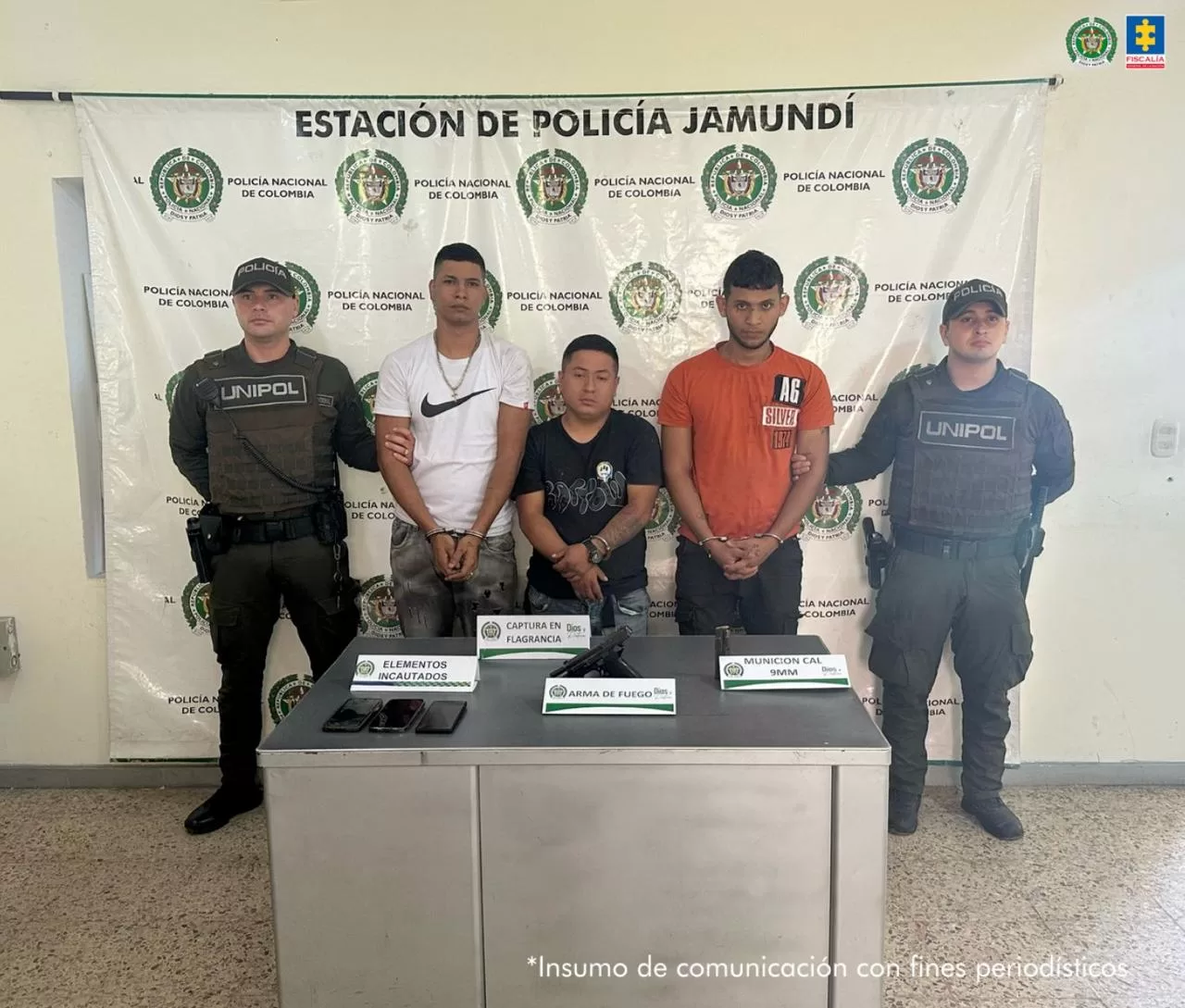 EN CENTRO CARCELARIO PRESUNTOS RESPONSABLES DEL ATAQUE QUE DEJÓ TRES PERSONAS MUERTAS EN JAMUNDÍ (VALLE DEL CAUCA)