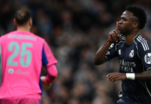 Video | Vinícius, en otra polémica por desafiante festejo de gol ante la afición del Manchester City: ¿provocación o desquite?