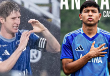 Fabián Bustos y Andrés Llinás le dedicaron el triunfo de Millonarios a Santiago Castrillón, canterano que se desmayo en pleno partido