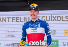 Santiago Buitrago y Nairo Quintana sortearon difícil etapa en la Vuelta a Cataluña, con caída y cortes