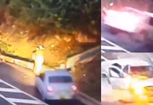 Video | Motociclista que paró a orinar se salvó de ser arrollado por un carro que perdió el control en la vía Pamplona – Cúcuta: una persona murió