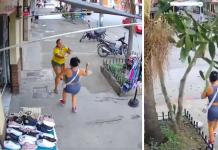 En video quedó registrada violenta riña a cuchillo entre dos mujeres en el norte de Cali: una de las implicadas murió minutos después