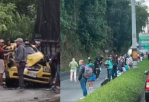 Tres muertos y dos heridos en accidentes ocurridos en carreteras en dirección a Medellín: identifican a dos víctimas, cuya moto se estrelló contra bus