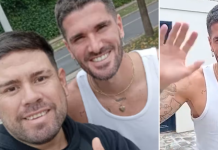 Repartidor se lleva la sorpresa de su vida cuando Rodrigo De Paul, del Inter Miami, le abrió la puerta y le dejó una propina inesperada: ‘Qué loco’