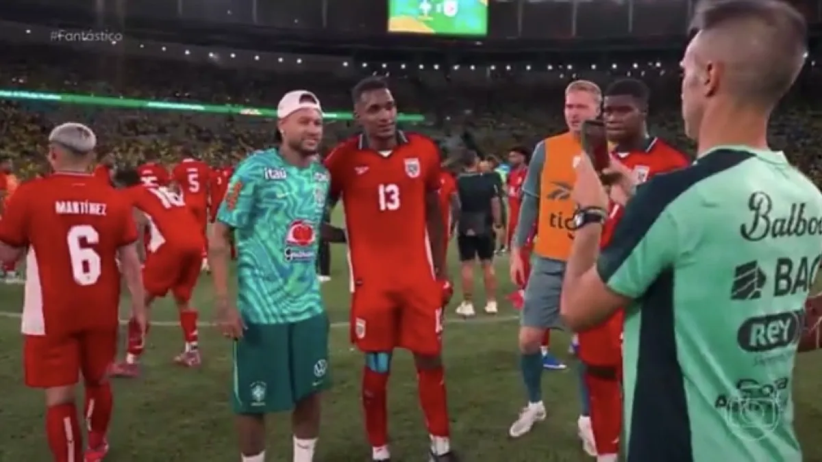 Video | Neymar se roba el ‘show’ en victoria de Brasil: jugadores de Panamá hacen fila para tomarse una foto con él