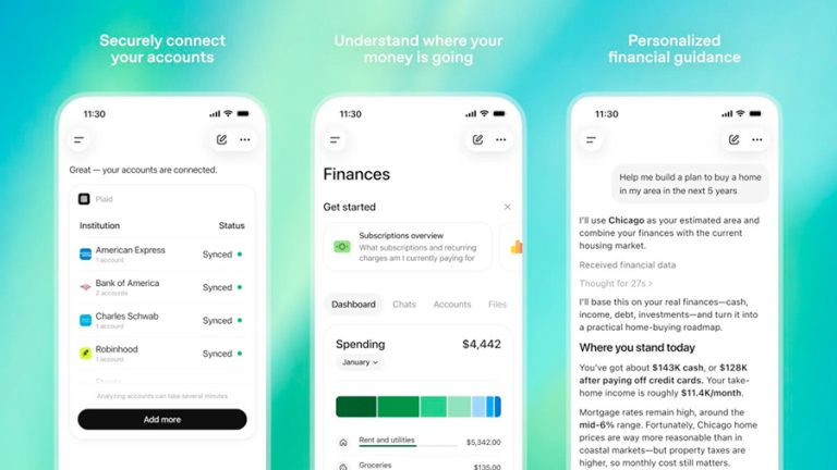 ChatGPT-estrena-una-seccion-de-Finanzas-para-conectar-cuentas-bancarias