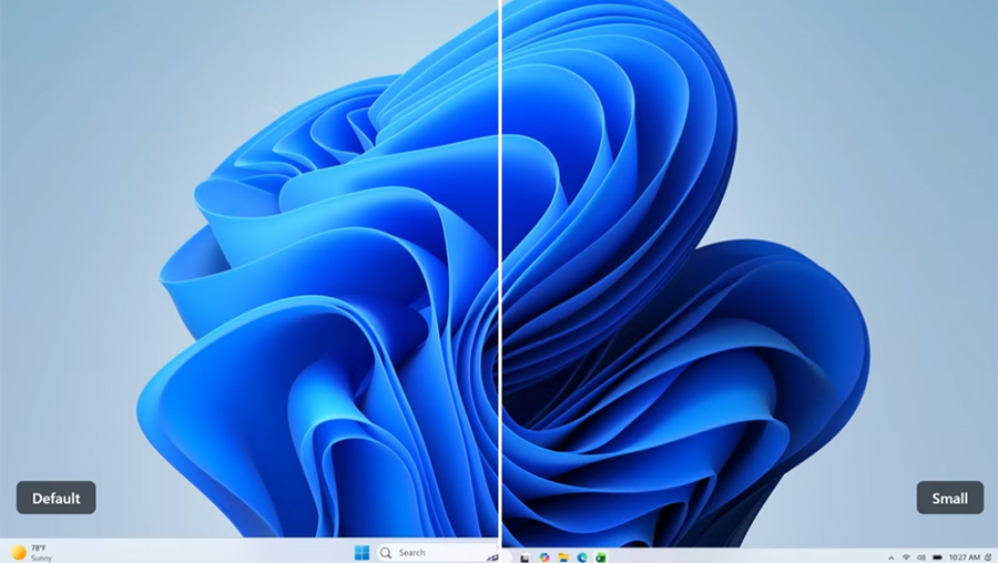 Windows-11-permitira-mover-la-barra-de-tareas-y-usar-iconos-mas-pequenos
