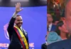 El padre de Abelardo De La Espriella se derrumbó en lágrimas durante la posesión presidencial en Cali