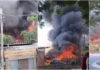 Emergencia ambiental en Pereira: voraz incendio amenaza infraestructura de transporte y genera densa nube de humo