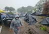 Lluevas intensas complican situación en albergues de Pereira ocho días después de terremoto de magnitud 7.4