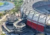 Estadio Metropolitano de Barranquilla: la fachada alcanza el 56% y contará con 74,000 luces LED