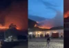 Incendio forestal en Villa de Leyva: helicópteros y fuerzas unidas para contener el fuego en Cerro San Marcos