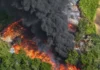 Voraz incendio consume empresa de reciclaje en Rionegro: más de 16 horas de lucha contra las llamas en el Oriente antioqueño