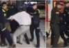 Dirigente taxista es expulsado a la fuerza por la Policía en protesta en aeropuerto Palonegro de Bucaramanga